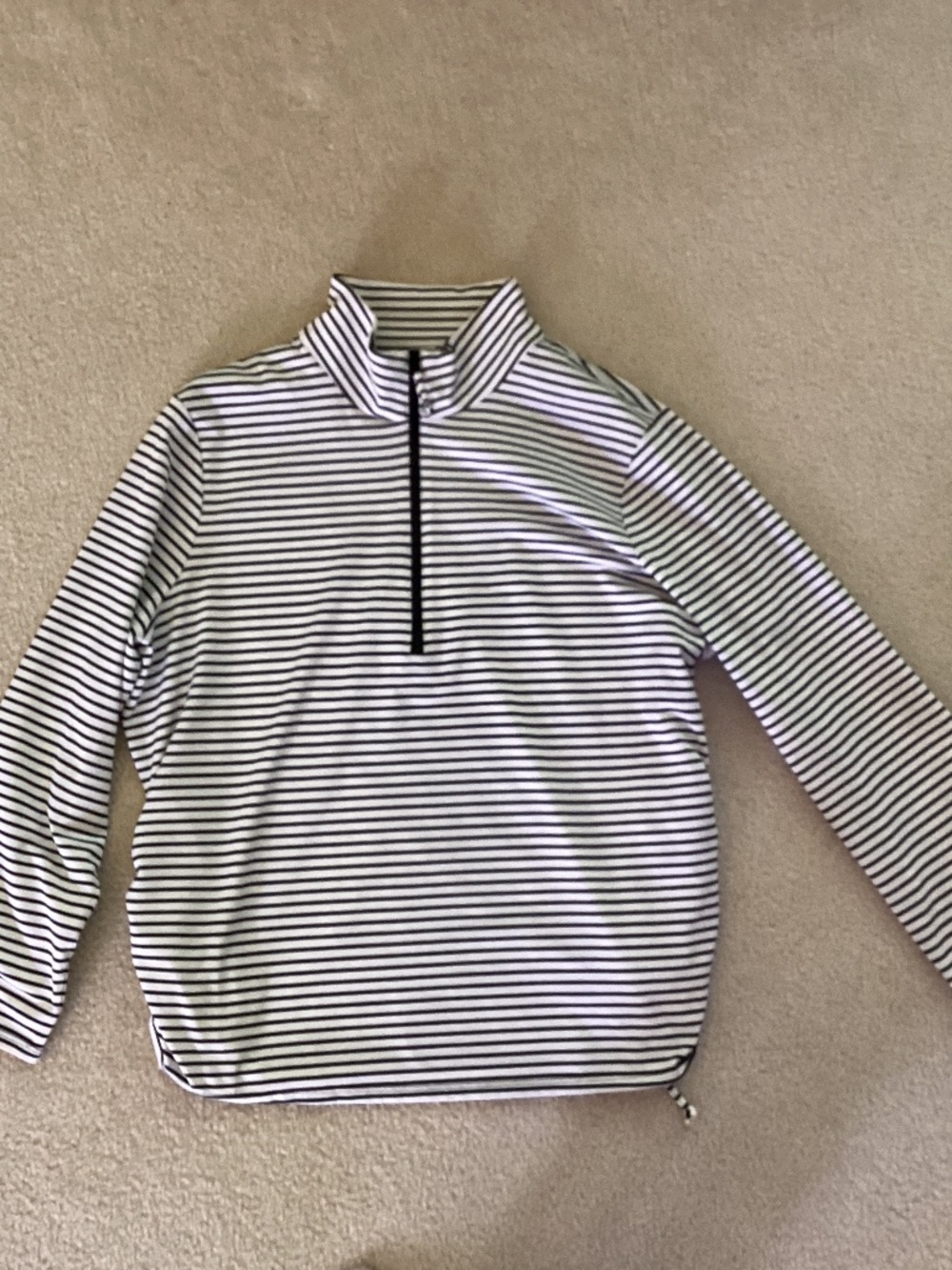 Chico’s Zenergy black and white half zip 3
